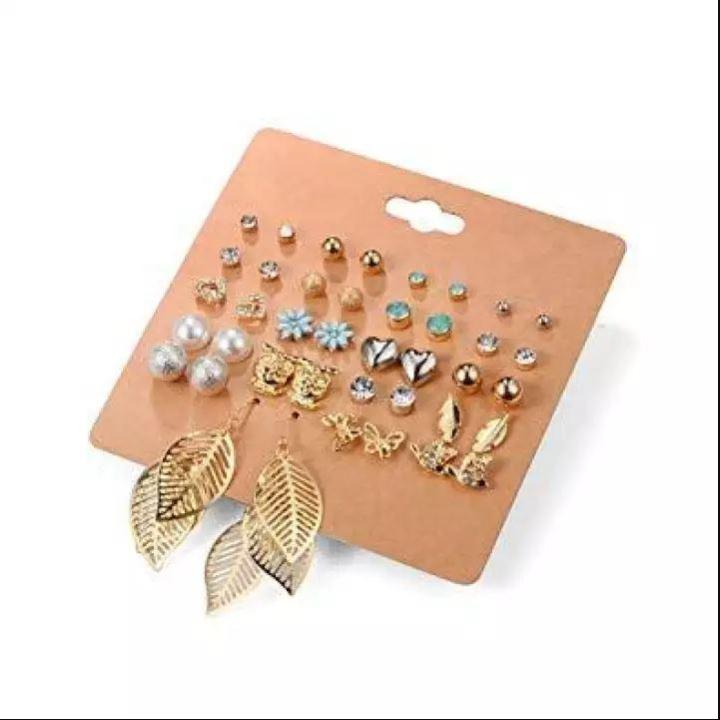 Stud Earrings Set For Women 20 Pairs