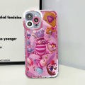 【Buried Buzie】Disney Cheshire Cat Alice in Wonderland Phone Case for Apple iPhone 15 Pro Max 8 12 Mini 11 Pro X XS SE 13 14 Plus XR 7 6s Cover. 