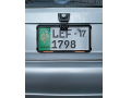 Ultra Slim Customized Car Number Plate Frame (Black) with Back View Camera Fitting Option. 
