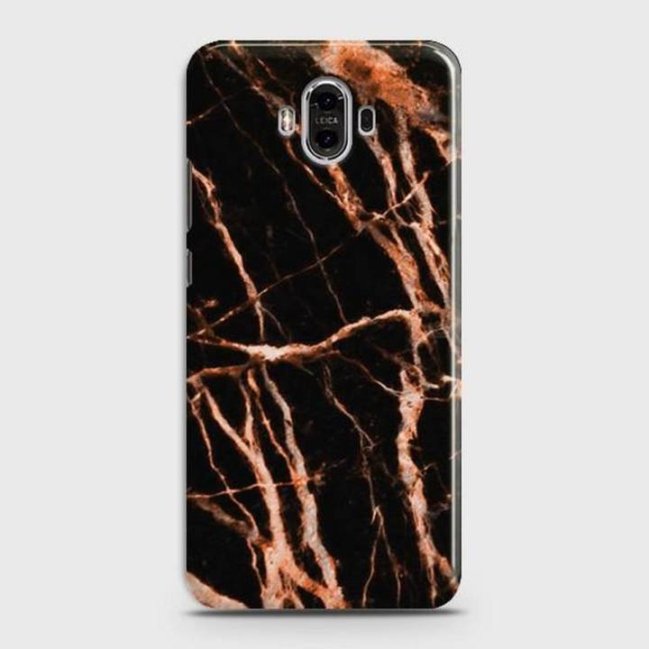 Huawei Mate 9 Cover - SkinLee HQ Hard Case - Chic Rose Gold Veins On Black - SKINLEE-152-1-336-53