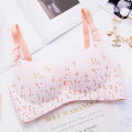 Women Flower Print  Floral Push Up Bras One-Piece Underwear For Girls and Women. 
