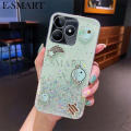 For Realme C51 Case Sparkling Soft Transparent Silicone Space Planet Stars Moon Girl Anti Fall For Realme C51 Back Cover. 