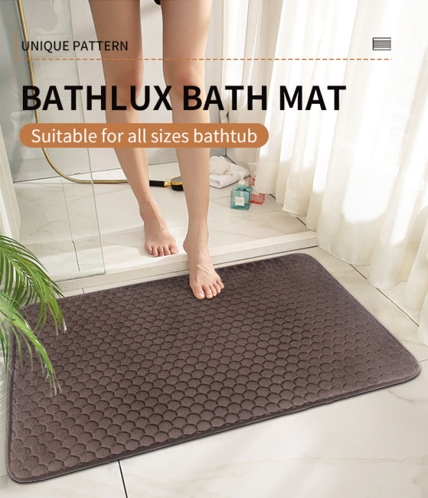 Microfiber%20Bedroom%20mat,%20Bathroom%20mat,%20Bath%20Rug%20Non%20Slip%20Floor%20Mat%20Water%20absorbent%20sponge%20bath%20mat,%20Ultra%20soft%20Washable%20Coral%20Fleece%20Mat%20%20-%20Honeycomb%20embossed%20foam%20-%20Image%202