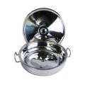Alpha Stainless Steel Hot pot Royal Steel lid. 