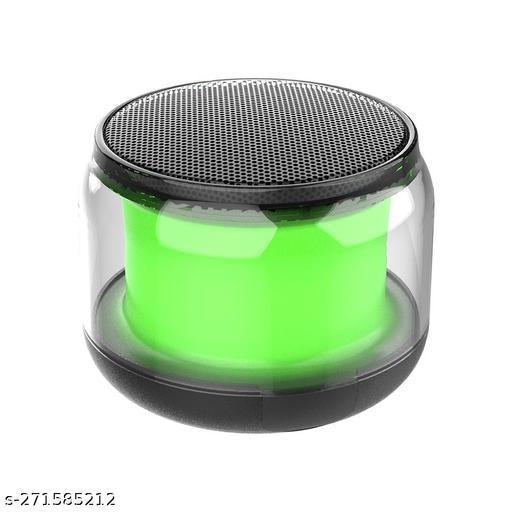 Rechargeable Mini Wireless Bluetooth Speaker Colorful Flame RGB Lights Wireless Mini Speaker Bluetooth Woofer Portable Speaker With Big Sound High Bass Woofer For Home , Mobile , PC Computer & Laptop - Supports SD Card , USB , FM Radio