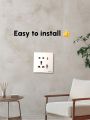 Multi Light Plug Socket With 2 USB Socket Outlet 2.1A 5V Electrical Wall Mounted Power Sockets | USB Port For Mobile Charging and USB Light Bulb. 