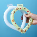 Heat-relieving Neck Collar Cartoon Pattern Ice Feeling Neck Collar Long Lasting Cooling Band for Summer Outdoor Sports Workers Portable Ice Ring Neck Cooler Heat Relief Cartoon Design Cooling Neck. 