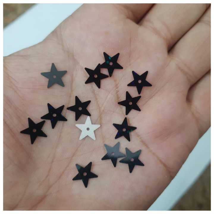 1 Tola Star Sequins in Differernt Colors, Beautiful Design, Loose Sequins Craft Supplies 10mm