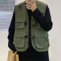 Cargo Vest Sweat Absorption Summer Thin Hip Hop Cargo Vest. 