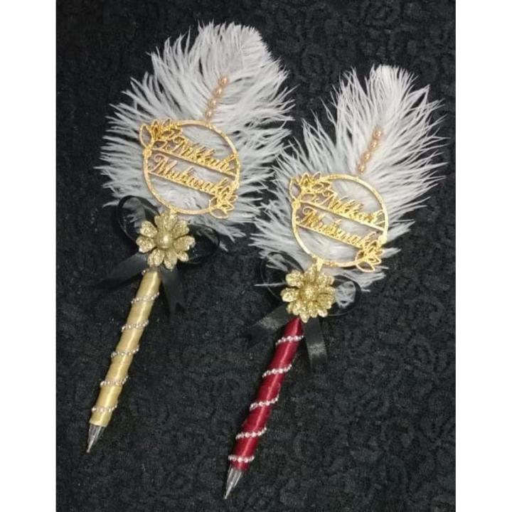 Pack of 2 Nikkah Pens  Pair of Customized Nikkah Pen Bridal Pen pair  Wedding Pen  Wedding Signature Pen