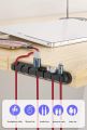 Cable Clips, Desktop Cable Management Cord Organizer, Adhesive Desk Wire Holders for Organizing USB Power Cords Charging Cables for Car Home Office. 