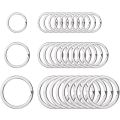 10pcs/Lot Stainless Steel Make Keychain Key Ring Flat Key Holder Split Rings Keyfob Accessories for DIY Jewelry Making Wholesale. 