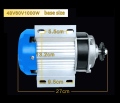 BLDC Brushless Motor 48V 60V 1000W BLDC MID Mounting DC Brushless Gear Motor Permanent Magnet Controller Throttle Set. 