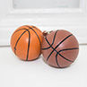 Basketball Pendant Keychain with LED Light Sound Key Ring Holder Hanging Decor. 