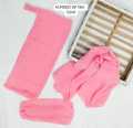 Complete 3-Piece Hijab Set, Chiffon Scarf, Niqab, and Headband. 