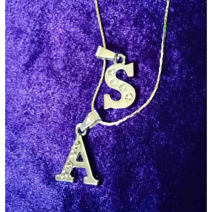 Alphabetic S And S Locket For Necklace Unisex