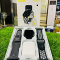 W26 pro max smart watch, with airpods 2 starps giftpack 1.54" IPS display smart watch. 