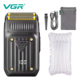 VGR V-363 Portable Electric Shaver Rechargeable Cordless Metal Double Blade Men's Shaver. 