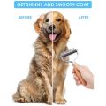 LKPCIGCXM Pet Grooming Brush, 2 Sided Undercoat Rake for Dogs & Cats,Safe Dematting Comb & Deshedding Tool for Matted Hair/Tangles. 