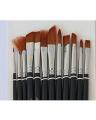 Pack Of 12 Brush Set - Black. 