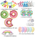JD Mart Colorful Donut & Rainbow Themed Birthday Party Balloon Kit for Kids. 