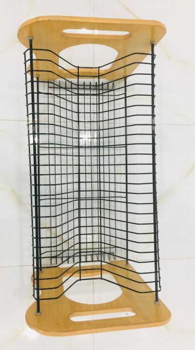 Generic%202%20Tier%20Dish%20Drainer%20With%20Wooden%20Sides-%20Brown%20-%20Image%204