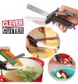 Best Quality 2 in 1 Clever Cutter Food Chopper Kitchen Scissors Smart Kitchen Shears Vegetable Slicer Dicer with Cutting Board. 