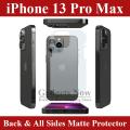 Apple iPhone 13 Pro Max Complete all Sides Border Protector + Back Matte Protector For Apple iPhone 13 Pro Max. 