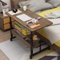 Adjustable height laptop table,study table,Home table,Writing table, with bookshelfs and metal frame. 
