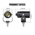 (2pcs) New Mini Fog Light for All Motorcycle, Cars, Jeep(2pcs) Dual Function White-Yellow Lens Projectors Auxiliary Light 20w. 