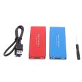 M.2 SATA SSD to USB 3.0 External SSD Reader Converter Adapter Enclosure with UASP, Support NGFF M.2 2280 2260 2242 2230 SSD with Key B/Key B+M. 