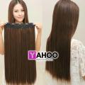 Hair Wig For Women Hair Extension for Her - 5 Clips In Light Brown Color Girls All the hair are 100% natural looking hair. They invisible and silky soft with a very look,most fashionable attractive. No tangle, no shedding.. 
