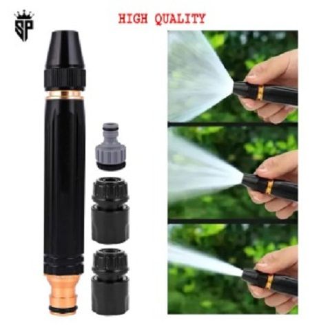 Water Spray Gun for 1/2" Hose Pipe High Pressure Car Washer 100% Heavy Duty Metal Nozzle with Adjustable Spraying Modes for Watering Plants Bike Washing