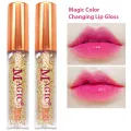 Color Changing Lip Gloss 24K Magic Soothing Gel Lip Oil Long Lasting Moisturizing Shiny Lip Glaze. 
