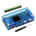 Raspberry Pi Zero 2 W Acrylic Case Shell Enclosure With Aluminum HeatSink GPIO Header Screwdriver For Raspberry Pi Zero 2W/W/Pi0. 