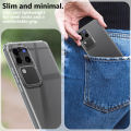 Vivo_V30 / V30 Pro Cover New Ultra Thin Soft Tpu Silicon Dust Proof Transparent Clear Cover. 