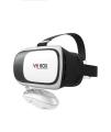 VR Box Version 2 3D Glasses with Remote - White & Black. 
