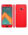 HTC 10 Red Common Leather Texture Mobile Skin. 