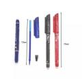 1 pcs/Set 0.5mm Erasable Pen Blue Ink Refill Ballpoint Pen for School Supplies Blue, Red, Black. 