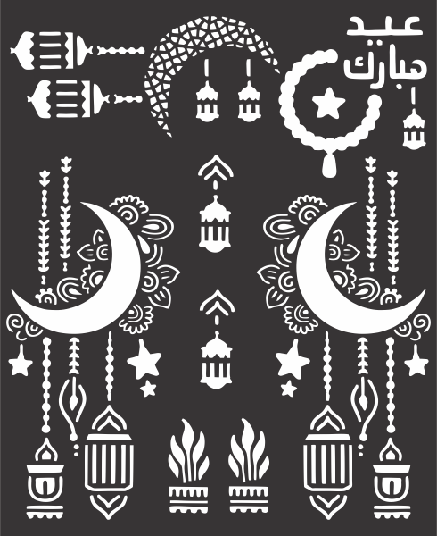 Chand Sticker Arabic Chand Raat Designs Henna Mehandi Stencils Arabic Bridle Mehndi ...