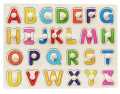 Wooden Capital ABC Sheet For Kids Learning With Wood Knob. 