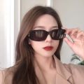 D-Shaped Vintage Rectangle Sunglasses For Women - Trendy Square Sun glasses For Men / Unisex. 