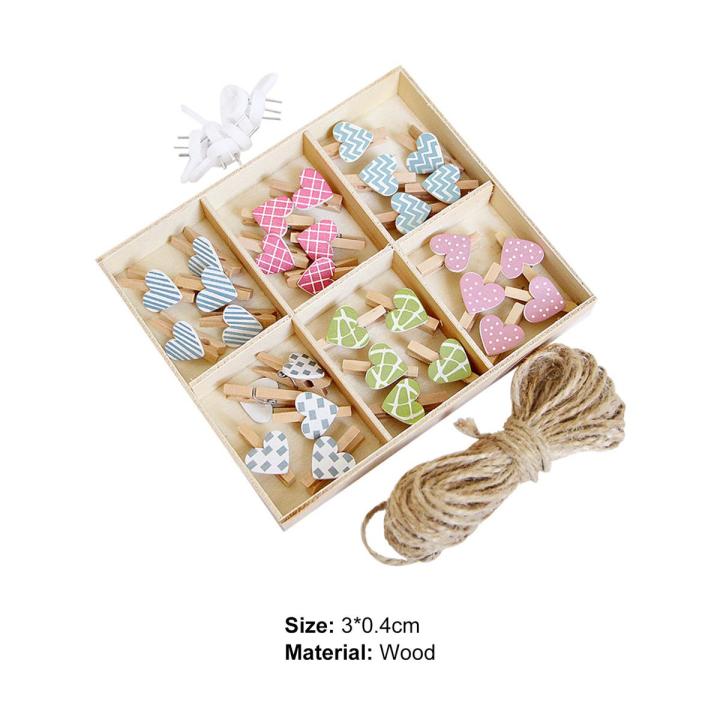 Hanging Photo Clips Adorable Lovely Photo Hanging Wood Clips
