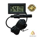 Digital Temperature and Humidity Meter Digital Hygrometer With Cable and Probe Egg Incubator Fridge Freezer. 