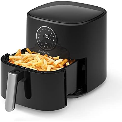 Geepas Air Fryer 1700W -Hot Air Fryers, 5 Litres Electric Air Cooker With Digital Touch Screen & Preheat, 60 Minute Timer, Led Display, Auto Shut Off"Min 1 year manufacturer warranty"