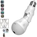 WiFi Flexible Light Bulb Camera 1080P HD Wireless 360 Degree Panoramic Infrared Night Vision WITH V380 APP. 