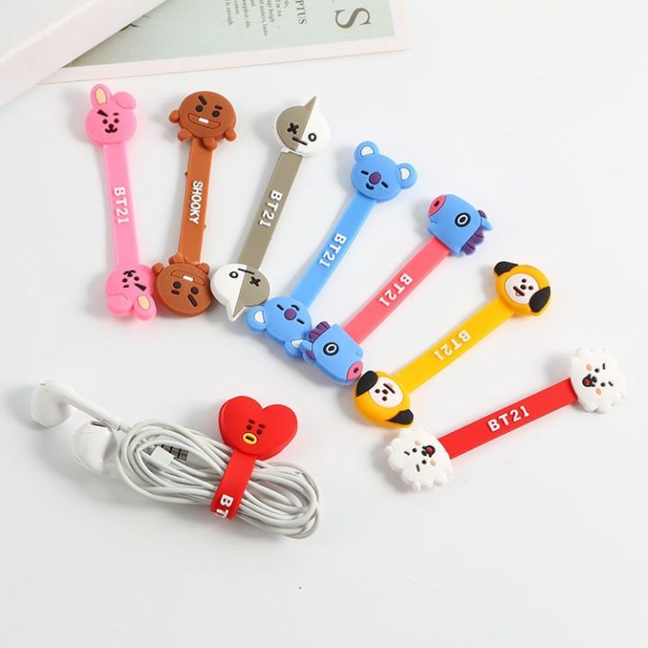 Kpop%20BTS%20BT21%20Headphone%20Wrap%20Winder%20Cute%20Cord%20Cable%20Tie%20Wrap%20Manage%20Organizer%20-%20Image%205