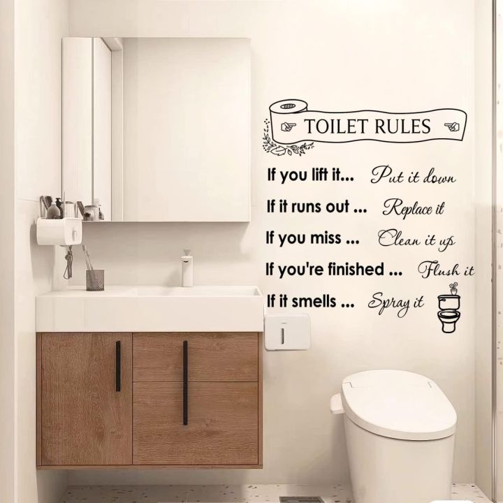 SmileArt%20Toilet%20Rules%20Wall%20Quotes%20Design%20Bathroom%20Rules%20Wall%20Decals%20Sayings%20TOILET%20RULES%20Removable%20Stickers%20Toilet%20Art%20Quote%20Sticker%20for%20Bathroom%20Hotel%20Bar%20Restroom%20Home%20Decor%20-%20Image%204