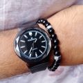 LUXURY CLASIC BLACK WATCH FOR MEN-BUISNESS QUARTZ WATCH FOR BOYS-PREMIUM BLACK WATCH-STYLISH BLACK EDITION watches-casual watch- Imported top quality watch- Branded watch-high Quality watch- Fashion wrist watch- positif watch for men-watches for men-. 