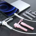 2in1 Cord Protector Mobile Phone Charging Cable Protector Silicone Headphone Cable Organizer, Charging Cable Winder. 